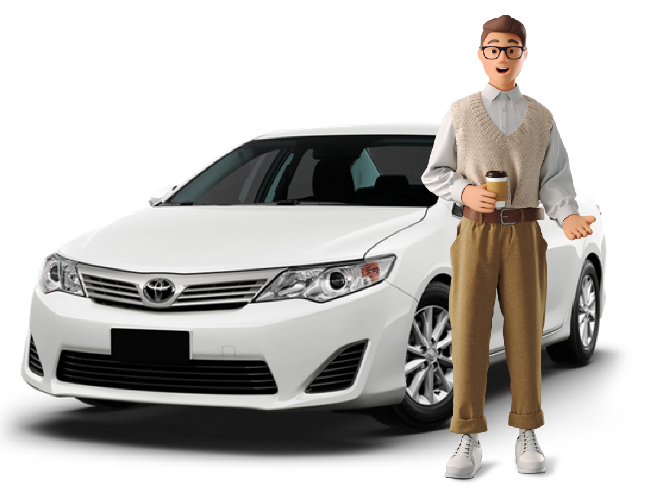 Car with person